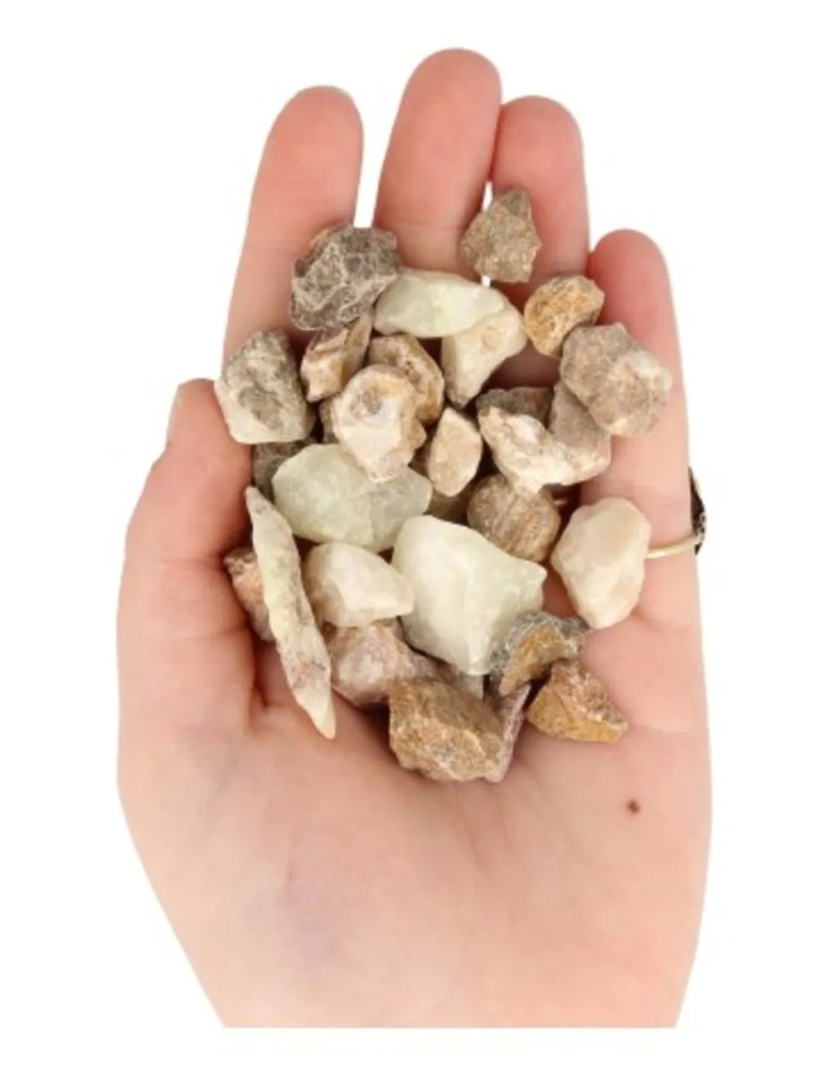 Aragoniet Pakistan 100 gr. ruwe brokjes mini - Afbeelding 3