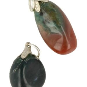 Agaat bont edelsteen hanger