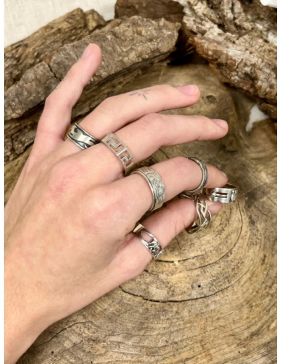 Ring zilver - diverse gravures en maten - Afbeelding 2