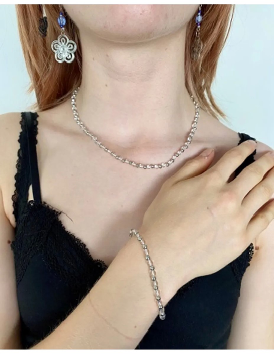 Bergkristal Ibiza love armband - Afbeelding 2