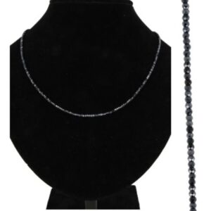 Spinel zwart met coating summer vibes ketting