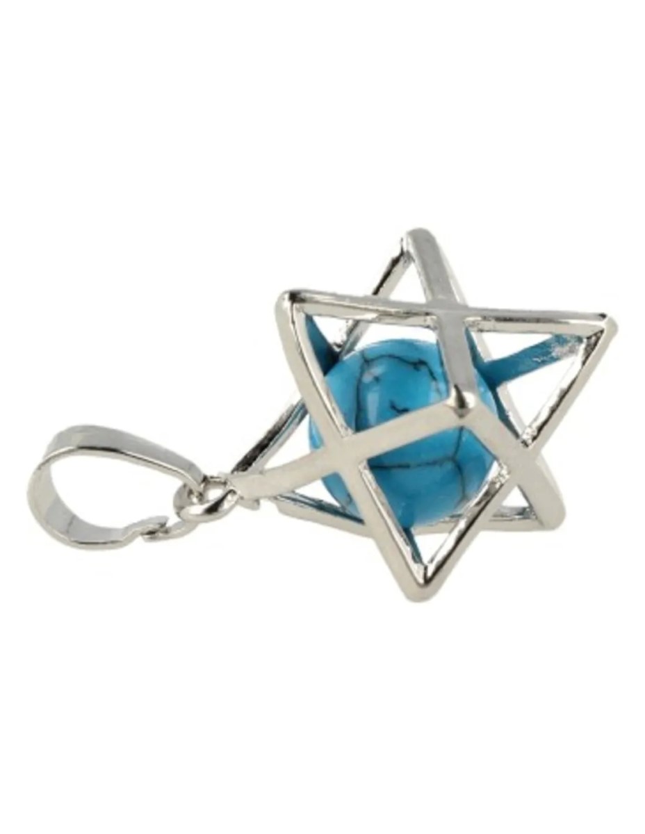 Howliet blauw Merkabah kooihanger (bijgekleurd)