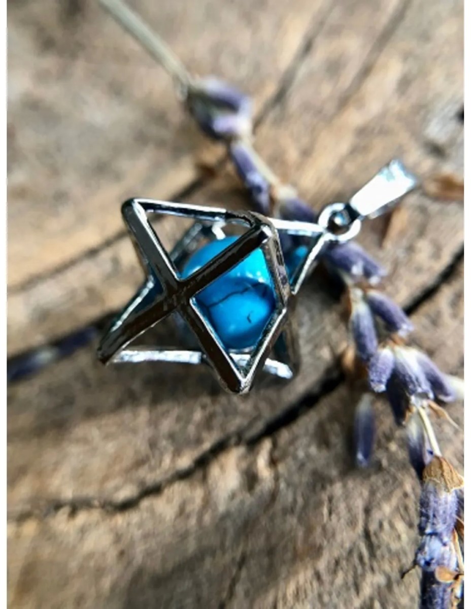 Howliet blauw Merkabah kooihanger (bijgekleurd) - Afbeelding 2