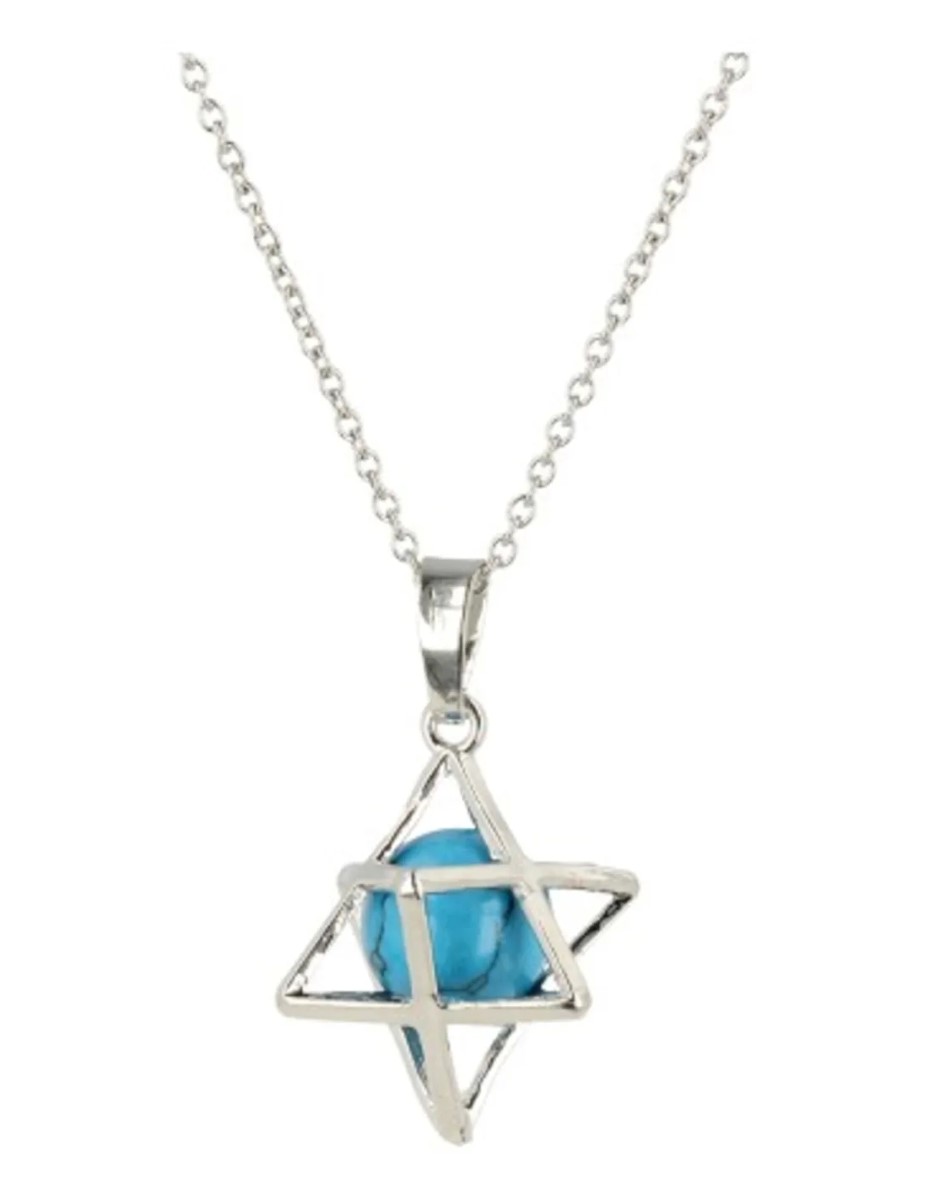Howliet blauw Merkabah kooihanger (bijgekleurd) - Afbeelding 3