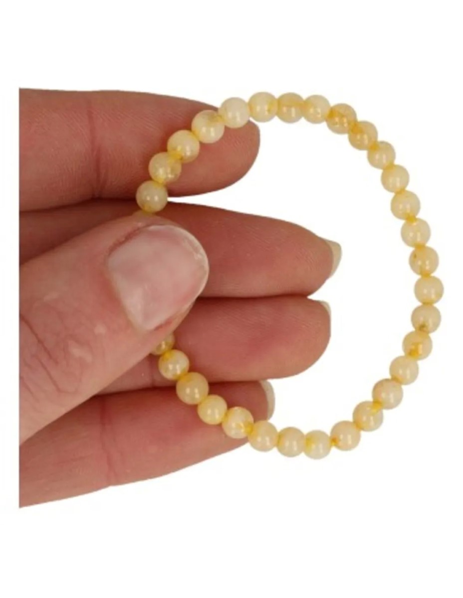 Citrien kralen kinder armbandje 4 mm (verhit) - Afbeelding 3
