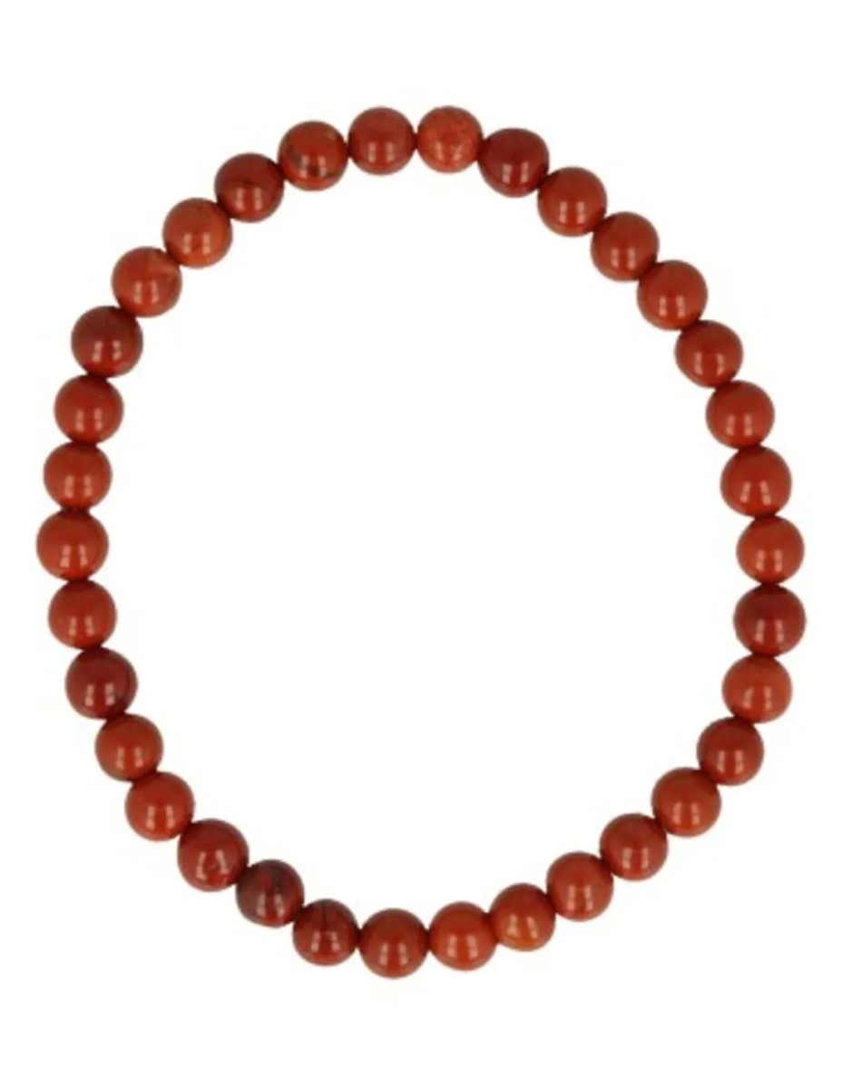 Jaspis rood kralen kinderarmbandje 4 mm