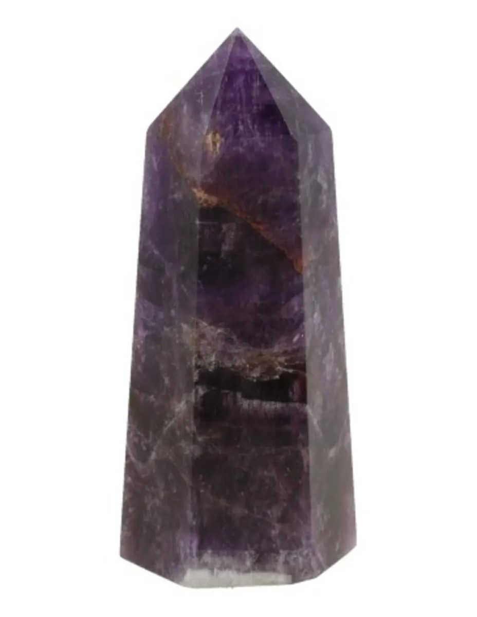 Amethist edelsteen punt 7-8 cm