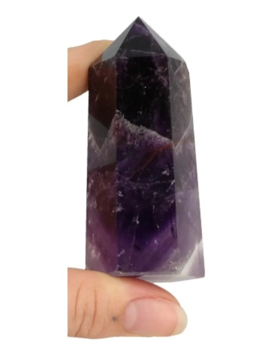Amethist edelsteen punt 7-8 cm - Afbeelding 3