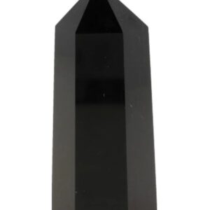 Obsidiaan zwart edelsteen punt 7-8 cm