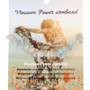 Vrouwen power armband split - Love Gems