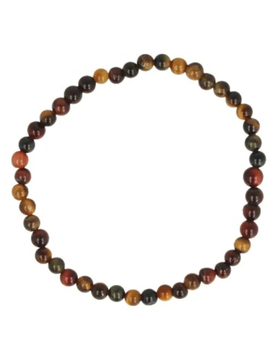 Katten/Tijger/Valkenoog kralenarmband 4 mm