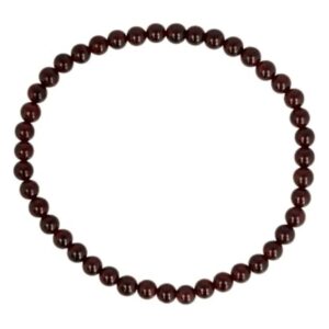 Granaat kralenarmband 4 mm