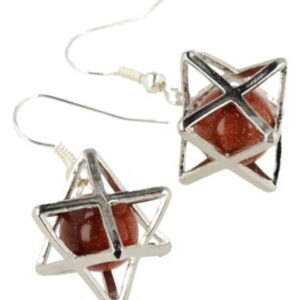 Goldfluss (synth) oorbellen merkabah