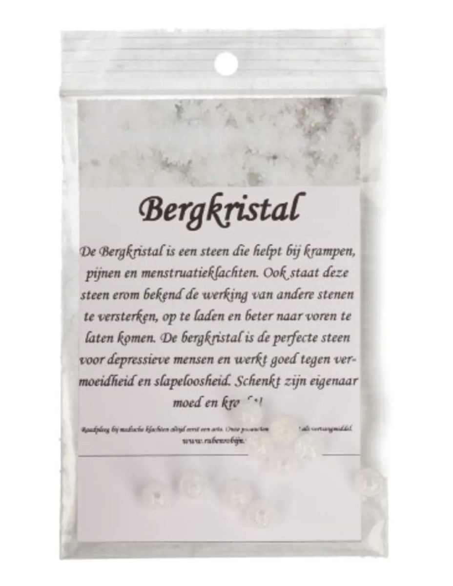 Bergkristal kralen 8 mm - 9 st. - Afbeelding 2