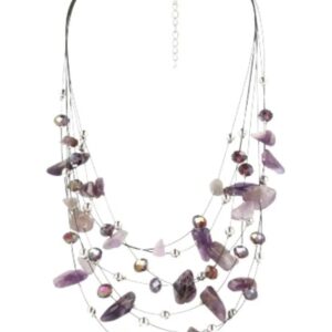 Multiwire ketting Amethist