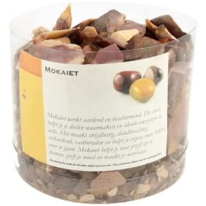 Mokaiet decostenen ruw in koker 700 gr.