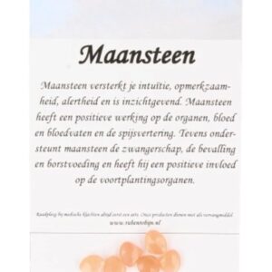 Maansteen oranje kralen druppel facet - 6 st.