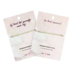Peridoot hartje zomer armband - Love Gems