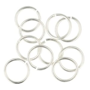 Buigring 12x1 mm, zilverkleur, 10 stuks