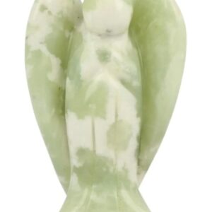 Jade serpentijn staande engel 50 mm