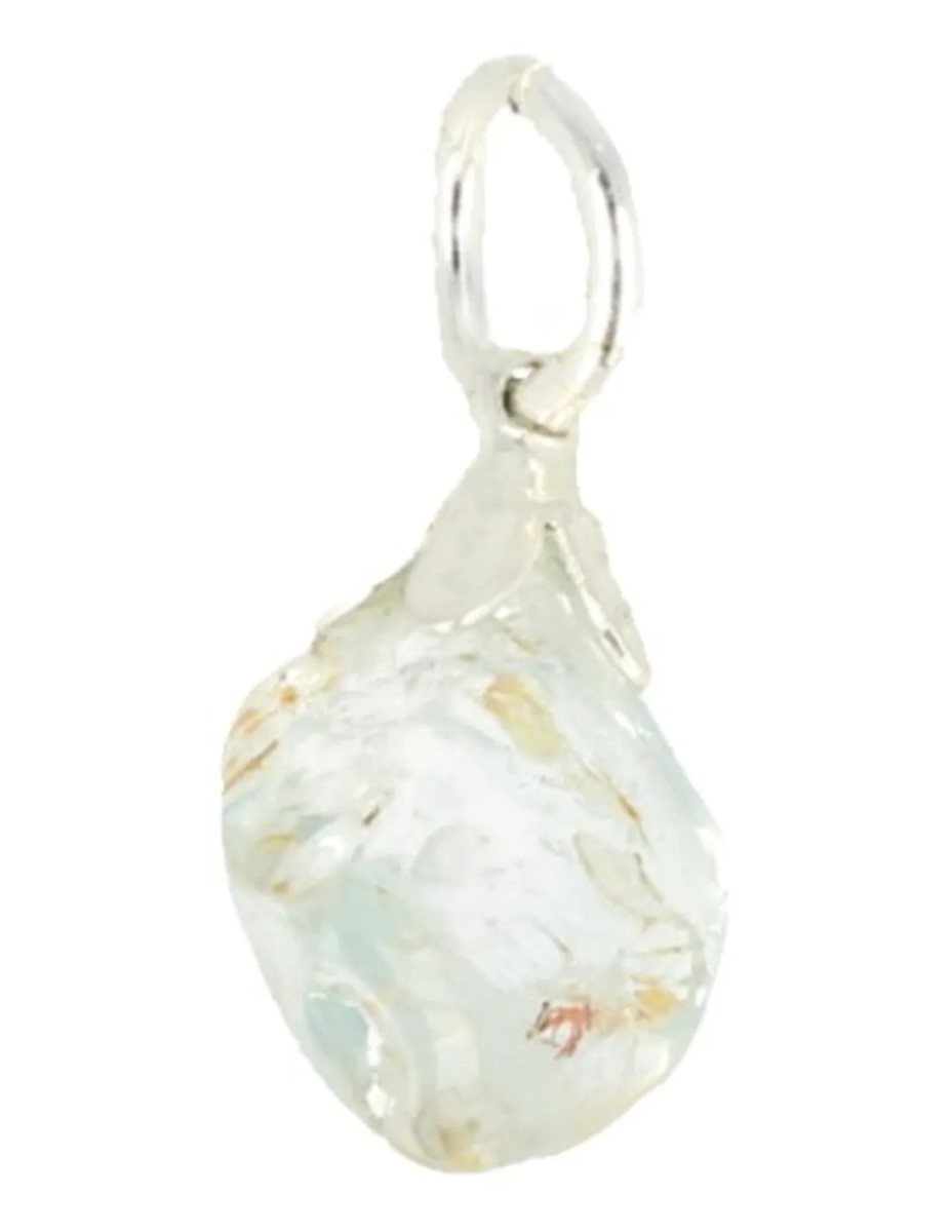 Topaas blauw edelsteenhanger geslepen