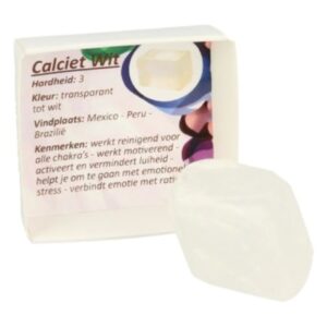 Doosje Calciet wit ice cube