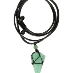 Aventurijn groen ketting mannen cone