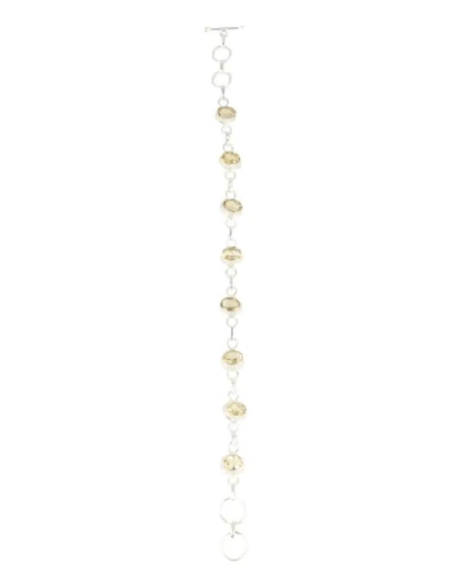 Citrien armband facet zilver ovaal - Afbeelding 3