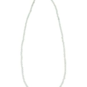 Kralenketting 3mm Aquamarijn met koper 40 cm