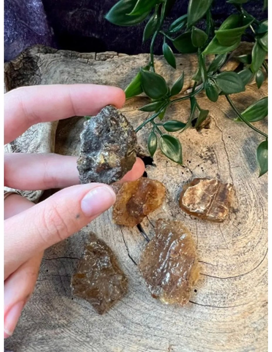 Copal halfruw trommelsteen 1 st. 3-5 cm - Afbeelding 2