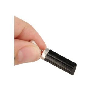 Toermalijn punthanger mannen zilver