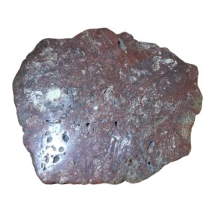 Jaspis rood schijf half gepolijst nr.2