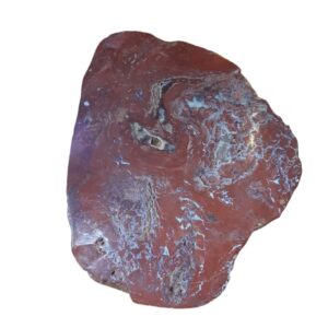 Jaspis rood schijf half gepolijst nr.3