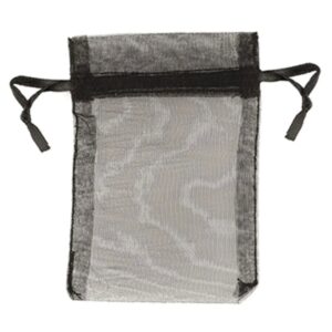 Organza buidels 9x12 - 10 stuks zwart
