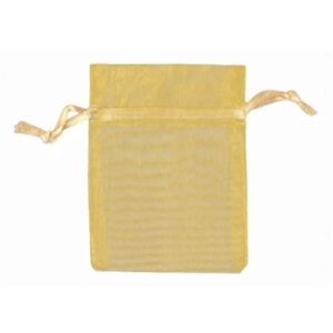Organza buidels 7x9 - 100 stuks goudkleur