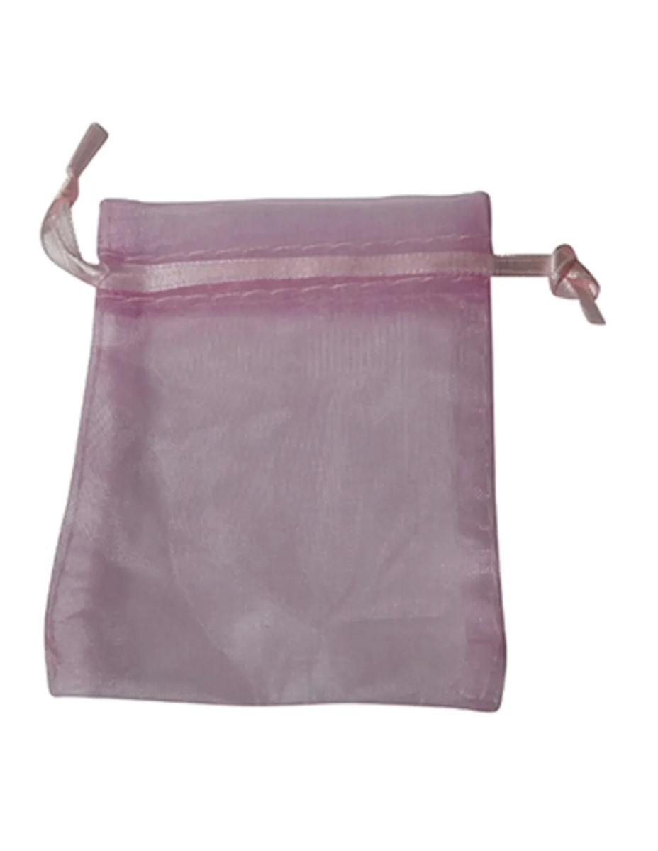 Organza buidels 7x9 - 100 stuks roze