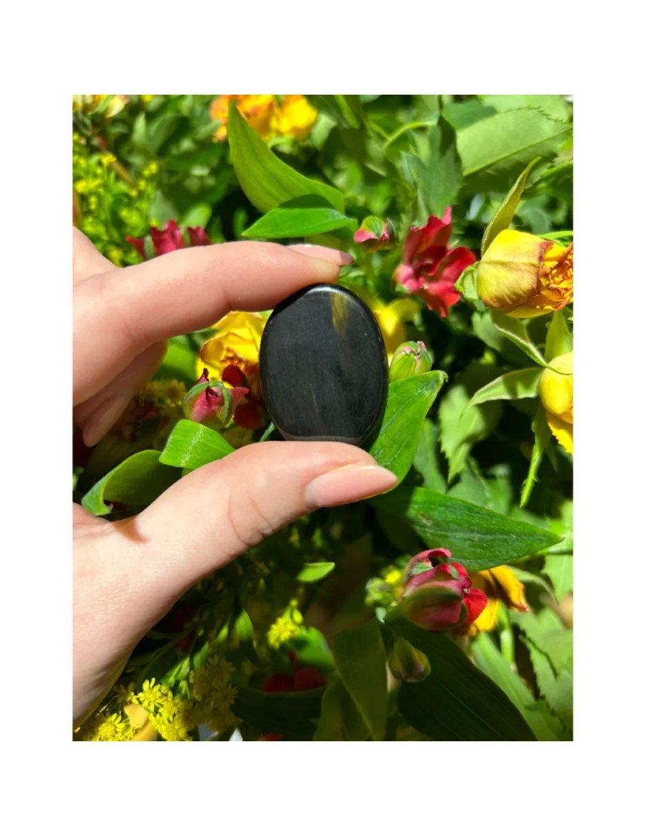 Obsidiaan transparant zaksteen klein - Afbeelding 2