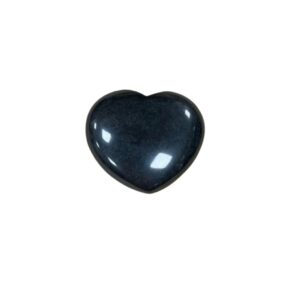 Obsidiaan zwart edelsteen hart 30-35 mm