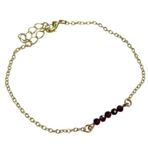 Granaat spring style armband