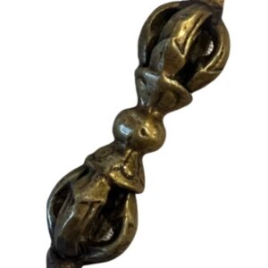 Dorje (Vajra) 5-spaken hanger messing 6 cm