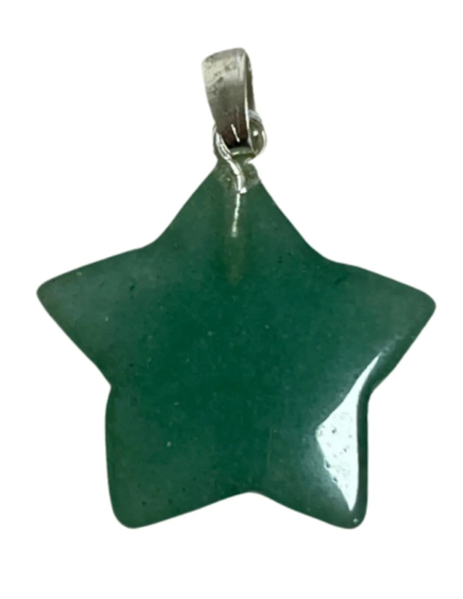 Aventurijn groen edelsteen sterhanger 20 mm