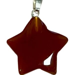 Carneool edelsteen sterhanger 20 mm