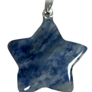 Sodaliet edelsteen sterhanger 20 mm