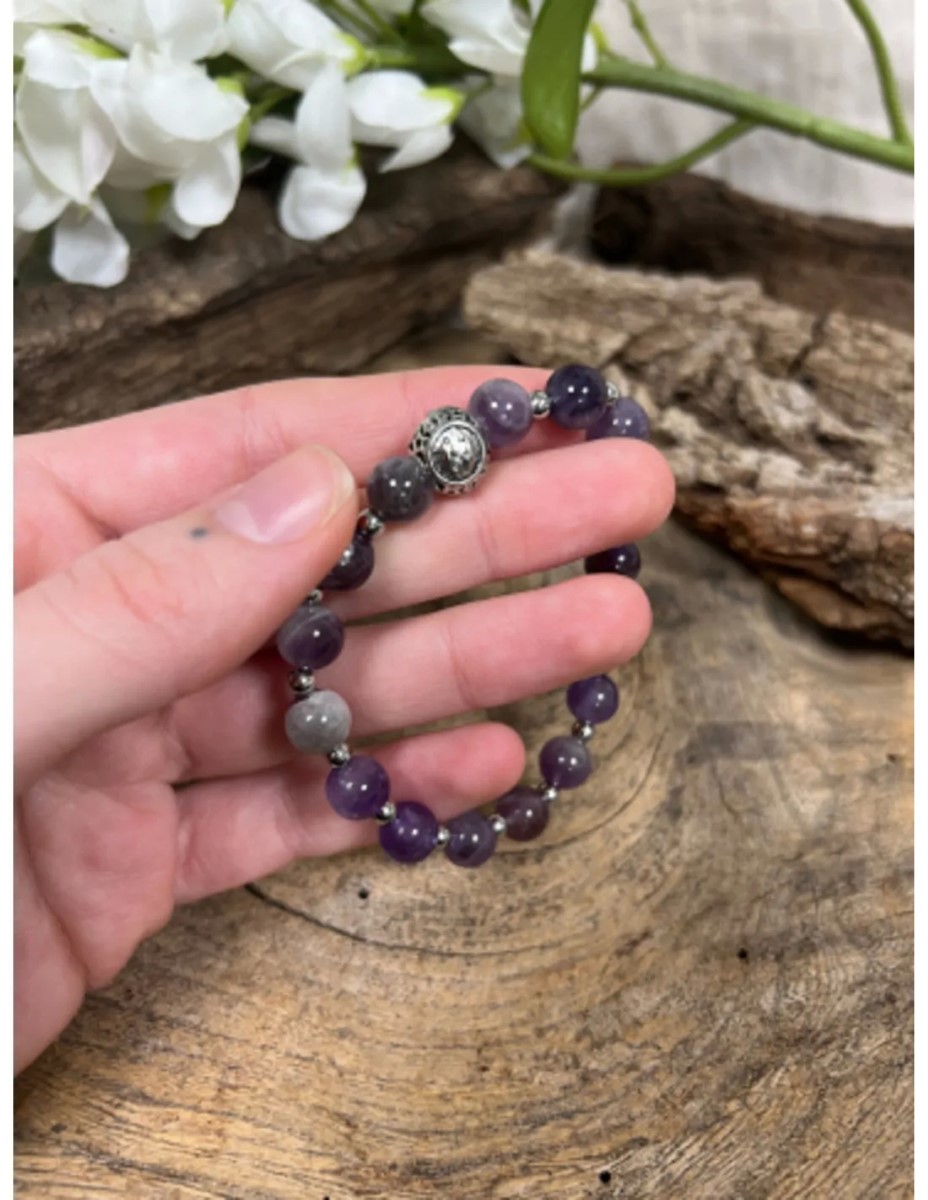 Amethist sterrenbeeld armband - Vissen - Afbeelding 2