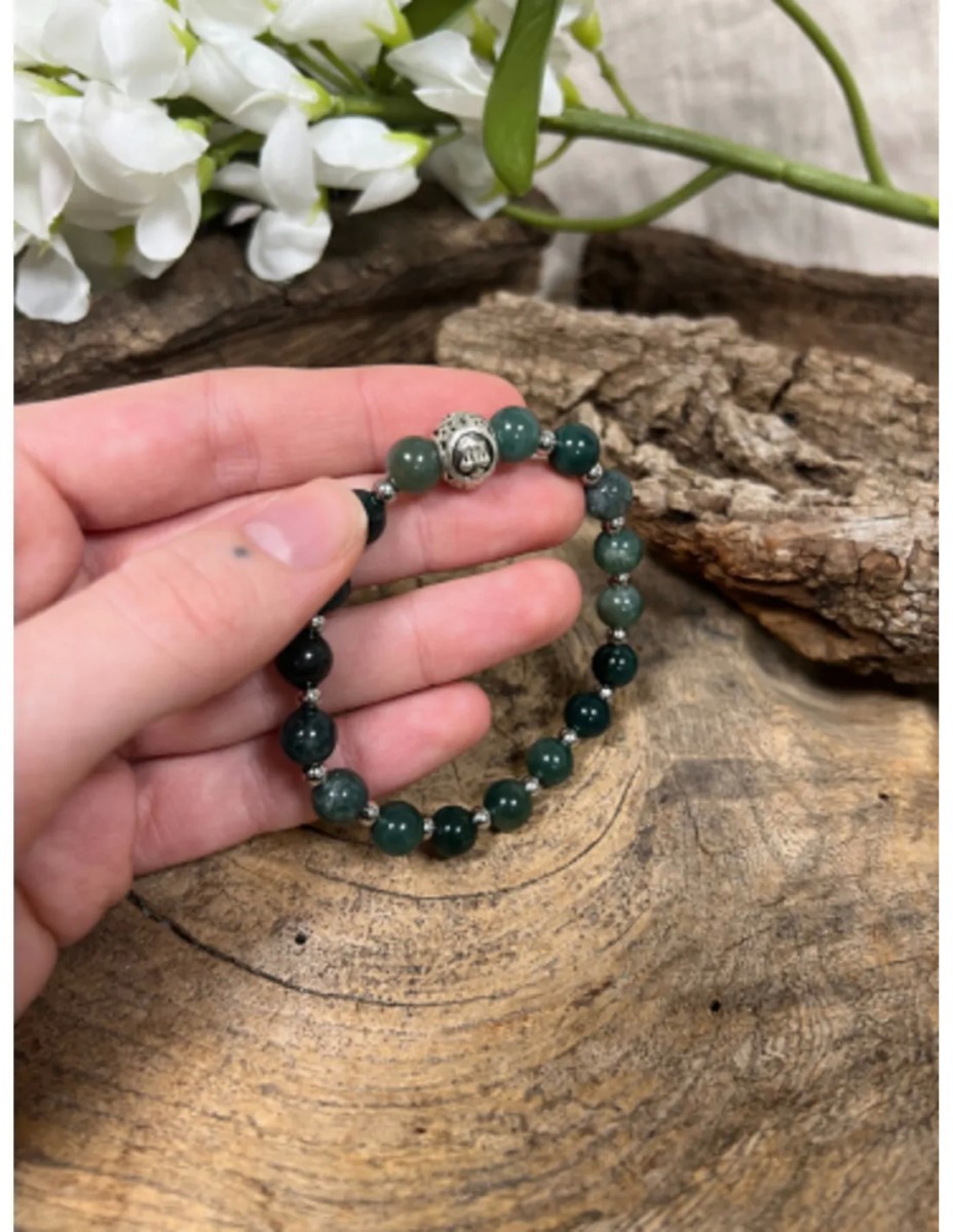 Agaat mos sterrenbeeld armband - Weegschaal - Afbeelding 2