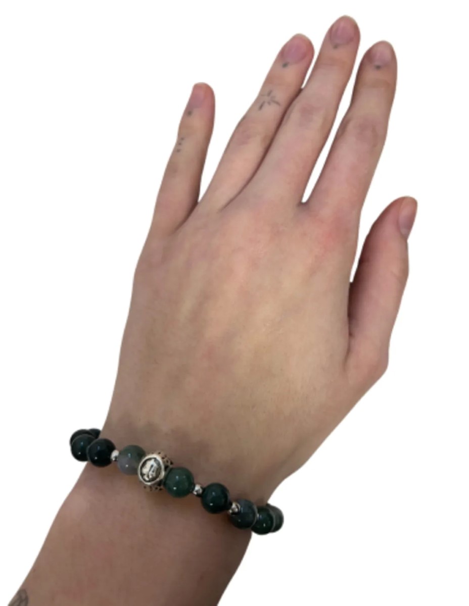 Agaat mos sterrenbeeld armband - Weegschaal - Afbeelding 3