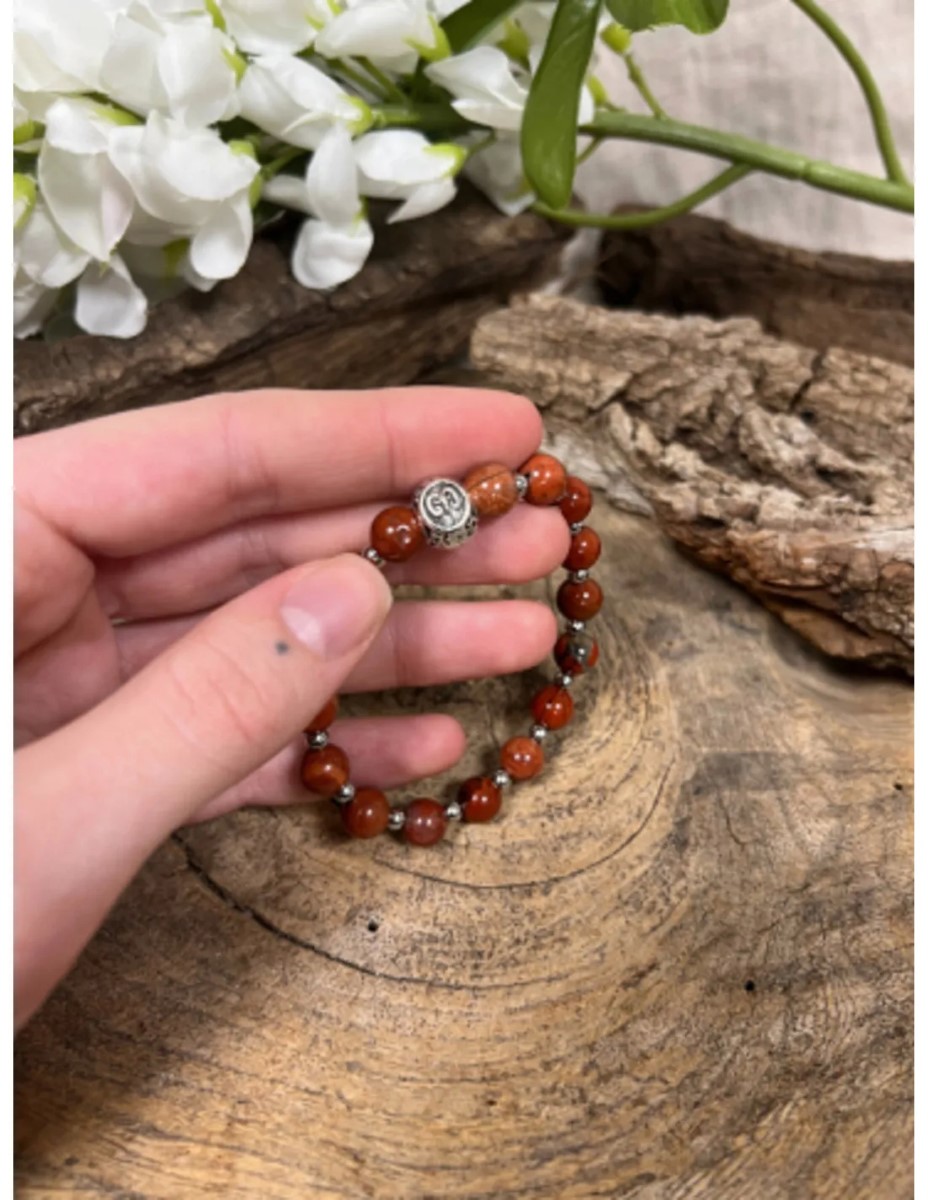 Jaspis rood sterrenbeeld armband - Ram - Afbeelding 2