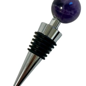 Amethist wijnstopper bol