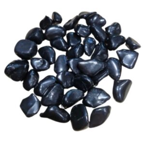 Shungit trommelstenen 250 gr. (mt3)