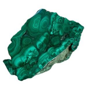 Malachiet edelsteen schijf gepolijst nr. 06